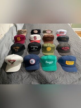 Lot of Seager hats